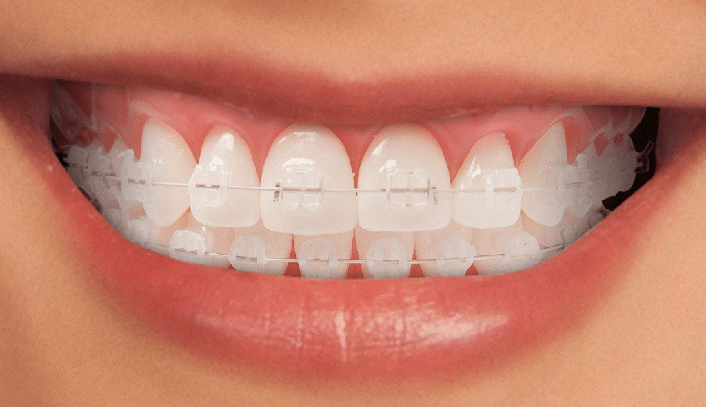 ceramic brackets Colorless