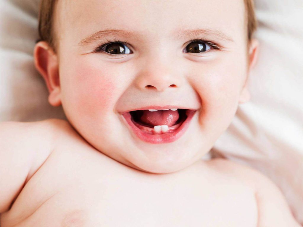 Tooth eruption in children