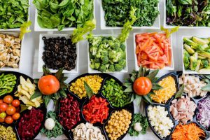 type of vegetables and fruits