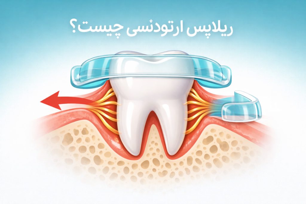 چرا دندان‌ها بعد از ارتودنسی دوباره حرکت می‌کنند؟