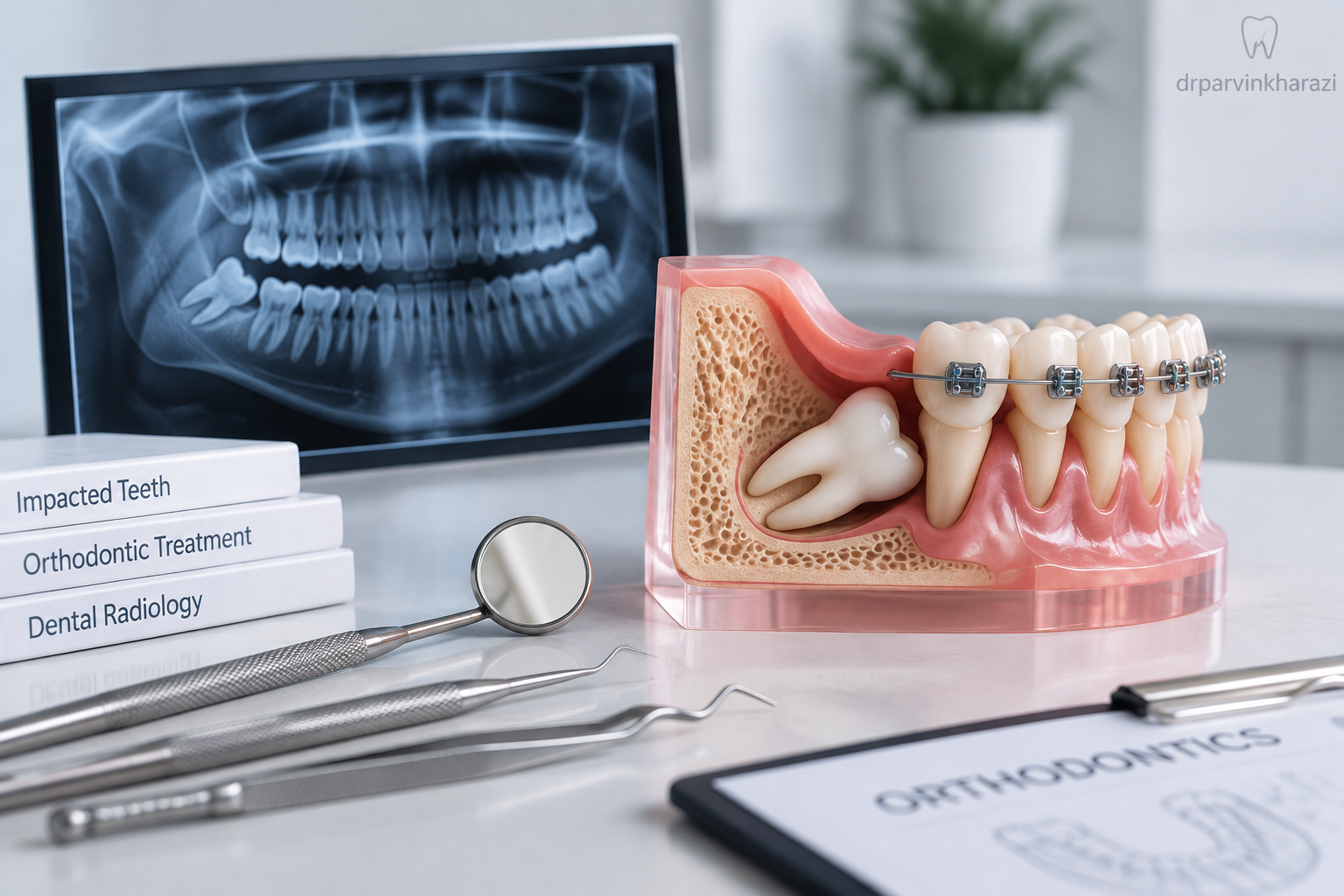 ارتودنسی دندانهای نهفته (Impacted Teeth)؛ تشخیص، زمان مناسب درمان و روشهای اصلاح