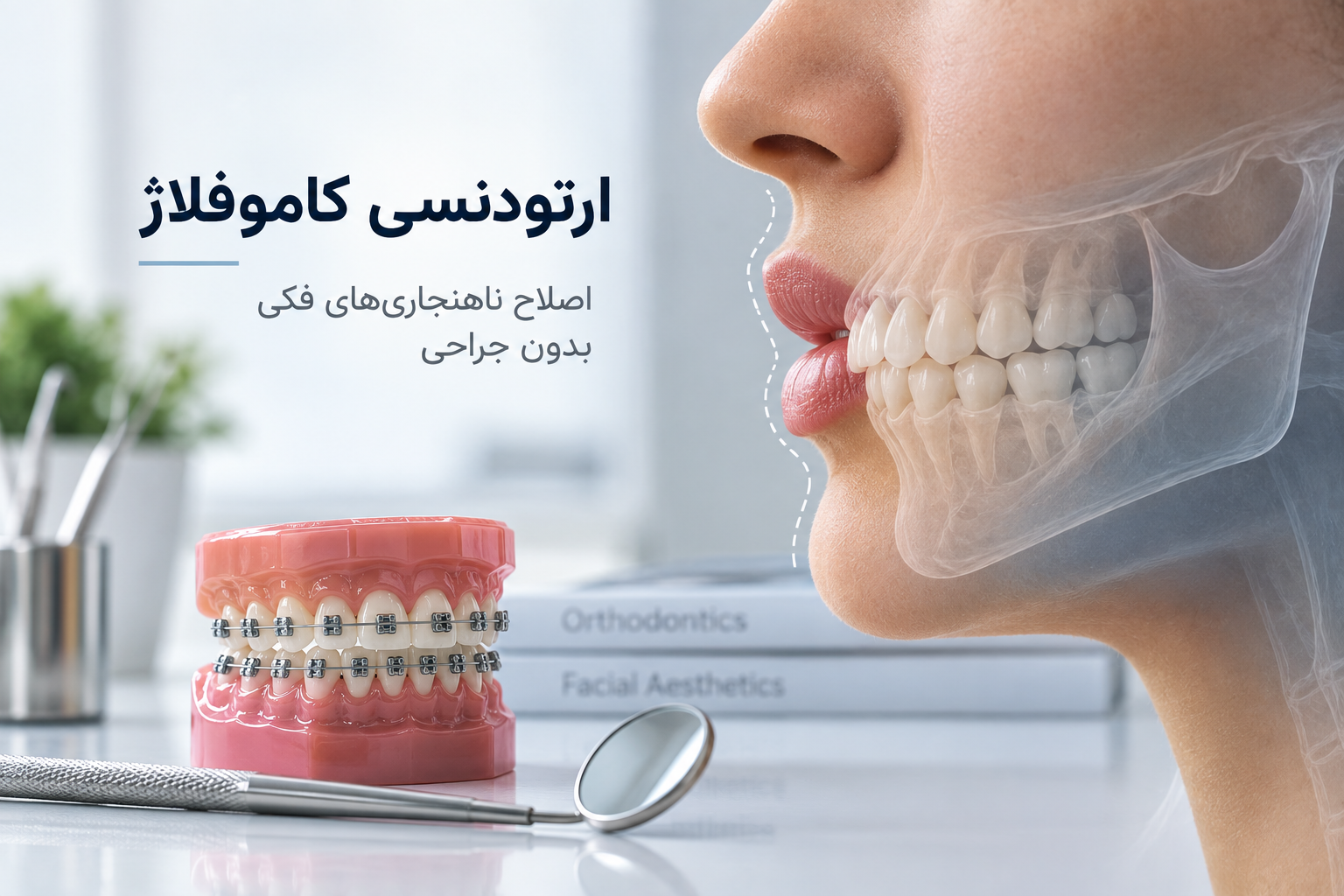 ارتودنسی کاموفلاژ (Camouflage Orthodontics)؛ اصلاح ناهنجاریهای فکی بدون جراحی